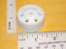 Marx 3D Printed Plastic White Budd Style Wheel Replacement Toy Part