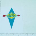 2" Wide Sunoco Blue Gasoline Sticker Main Image