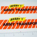 Pair Buddy L Army Transport Truck Stickers Main Image