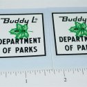 Pair Buddy L Parks Department Truck Sticker Set Main Image