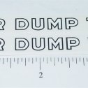 Pair Buddy L International Rider Dump Truck Stickers Main Image