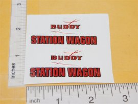 Buddy L Ladder WWII Era Wood Station Wagon Toy Car Replacement Stickers