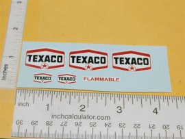 Buddy L Small Texaco Tanker Semi Truck Replacement Sticker Set