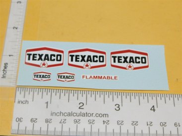 Buddy L Small Texaco Tanker Semi Truck Replacement Sticker Set Main Image