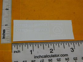 Leslie Henry Cities Service Diecast Tanker Toy Truck Replacement Stickers