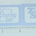 Pair Ertl Fleetstar White Touch Steering Sticker Set Main Image