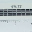 Ertl White COE Truck Grill Replacement Sticker Main Image