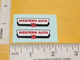 Ertl Western Auto Chevy Blazer 1:24 Scale Replacement Sticker Set