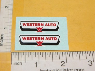 Ertl Western Auto Chevy Blazer 1:24 Scale Replacement Sticker Set Main Image
