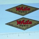 Pair Kelmet White Big Boy Diamond Logo Stickers Main Image