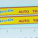 Pair Lincoln Auto Transport Trailer Sticker Set Main Image