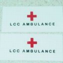 Pair Matchbox Bedford Ambulance Replacement Stickers Main Image