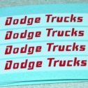 Matchbox Dodge Twin Tipper Truck Set of 4 Stickers Main Image