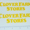 Pair Metalcraft Clover Farms Stores Truck Stickers Main Image