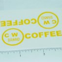 Metalcraft CW Coffee Delivery Truck Sticker Pair Main Image