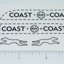 Marx Small Coast to Coast Bank Truck Sticker Set Main Image