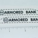 Marx Armored Car Bank Truck Sticker Set Main Image