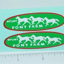 Pair Nylint Ford Econoline Pony Farms Pickup Stickers Main Image