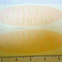 Pair Steelcraft City Delivery Truck Oval Stickers Main Image