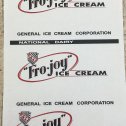 Steelcraft Fro Joy Ice Cream Van Truck Replacement Sticker Set Main Image