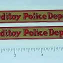 Pair Sturditoys Police Patrol Truck Stickers Main Image