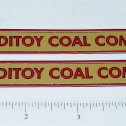 Pair Sturditoys Coal Company Truck Stickers Main Image