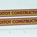 Pair Sturditoys Construction Company Truck Stickers Main Image