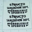 Pair Structo Hydraulic Sanitation Truck Stickers Main Image