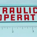 Structo Hydraulically Operated Truck Sticker Main Image