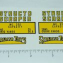 Pair Structo Scraper Construction Vehicle Sticker Set Main Image