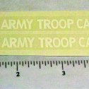 Pair Structo US Army Troop Carrier Truck Stickers Main Image