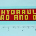 Structo Hydraulic Dump N Load Truck Sticker Main Image