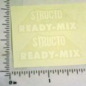 Pair Structo Ready-Mix Truck Replacement Stickers Main Image