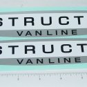 Pair Structo Van Lines Semi Trailer Sticker Set Main Image