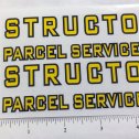 Structo Parcel Service Delivery Van Truck Replacement Pair Stickers Main Image