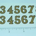 Cox Thimble Drome Special Racer Gold # Sticker Pair Main Image