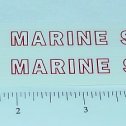 Pair Tonka Marine Service Semi Sticker Set Main Image