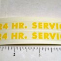 Pair Tonka 24 Hour Service Wrecker Stickers Main Image