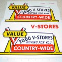 Tonka V-Stores Semi Truck Sticker Set Main Image