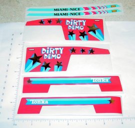 Tonka Dirty Demo Truck Original NOS Sticker Set