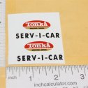 Pair Tonka Oval Style Ser-Vi-Car Replacement Stickers Main Image