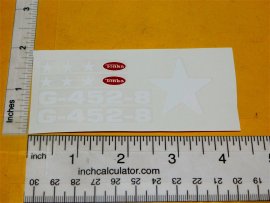 Tonka 1974/75 Army Jeep & Mini Army Truck Replacement Sticker Set