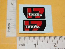 Tiny Tonka Racing #17 Pickup Truck Door Graphic Replacement Stickers
