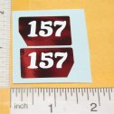 Tiny Tonka Racing #157 Pickup Truck Door Graphic Replacement Stickers Main Image