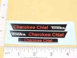 Mini Tonka Cherokee Chief Jeep Wagoneer Replacement Sticker Set
