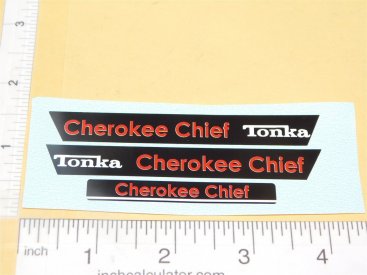 Mini Tonka Cherokee Chief Jeep Wagoneer Replacement Sticker Set Main Image