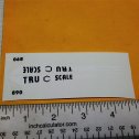 Tru Scale #890 Toy Tractor Replacement Sticker Set Main Image