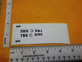 Tru Scale #890 Toy Tractor Replacement Sticker Set