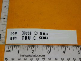 Tru Scale #891 Toy Tractor Replacement Sticker Set