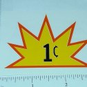 One Cent Starburst Vending Machine Sticker V-5 Main Image
